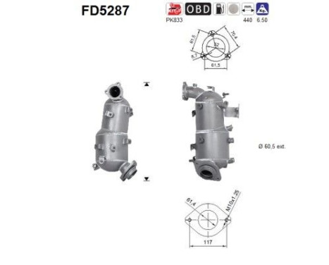 Filtre à particules FD5287 AS