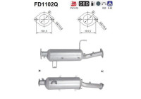 Filtre à particules, système d'échappement FD1102Q AS