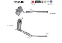 Filtre à particules, système d'échappement FD5140 AS