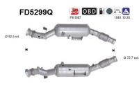 Filtre à particules, système d'échappement FD5299Q AS