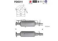 Filtre à particules, système d'échappement FD5311 AS