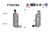 Filtre à particules, système d'échappement FT5319Q AS