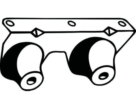 Bandes de caoutchouc, échappement