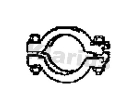 Collier d'échappement Klarius 72 mm