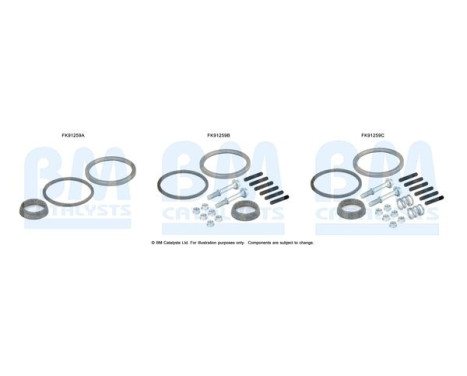Kit de montage, convertisseur catalytique