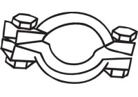 Pièce de serrage, échappement
