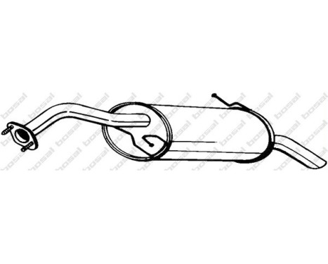 Amortisseur de fin 171-267 Bosal