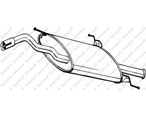Amortisseur de fin 228-127 Bosal