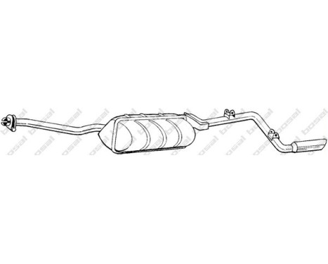 Amortisseur de fin 282-871 Bosal