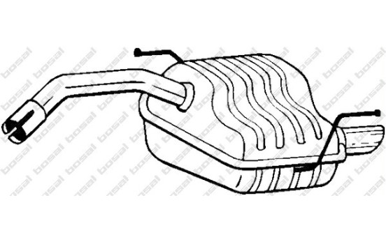 Silencieux arrière 100-169 Bosal