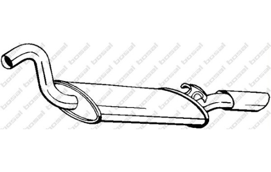 Silencieux arrière 105-015 Bosal