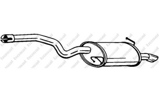 Silencieux arrière 105-229 Bosal