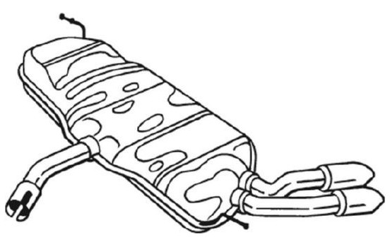 Silencieux arrière 105-883 Bosal, Image 2