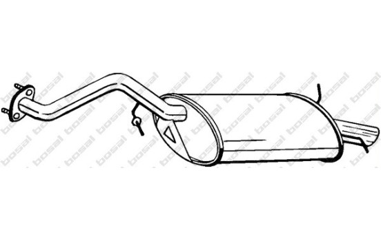 Silencieux arrière 115-157 Bosal