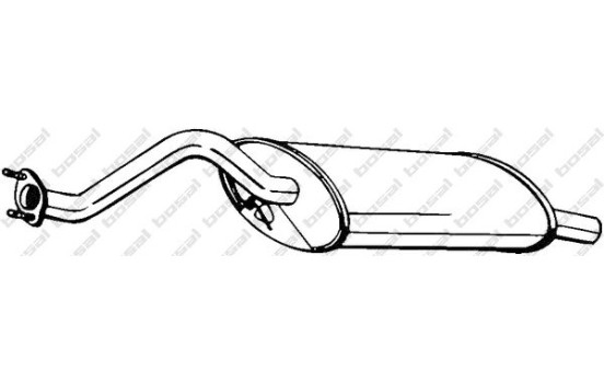 Silencieux arrière 115-505 Bosal