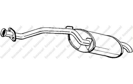 Silencieux arrière 115-761 Bosal