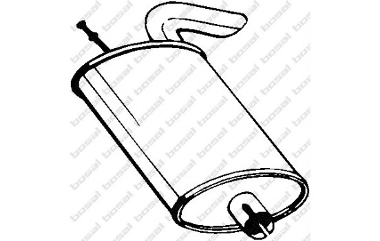 Silencieux arrière 130-205 Bosal