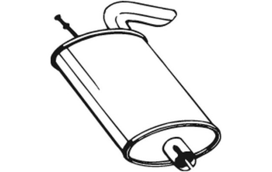 Silencieux arrière 130-205 Bosal, Image 2