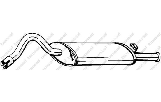 Silencieux arrière 130-209 Bosal