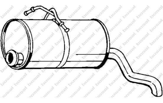 Silencieux arrière 135-001 Bosal