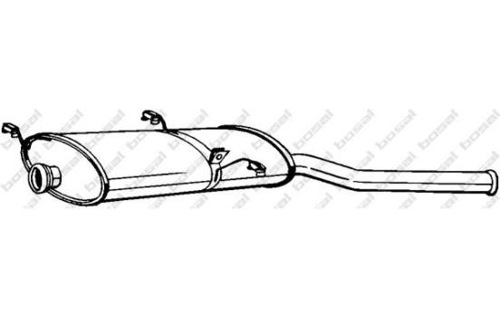 Silencieux arrière 135-009 Bosal