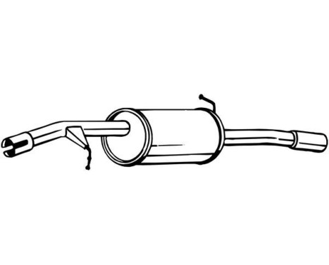 Silencieux arrière 135-107 Bosal