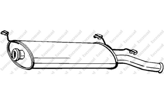 Silencieux arrière 135-507 Bosal