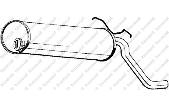 Silencieux arrière 135-569 Bosal