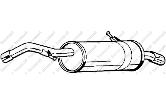 Silencieux arrière 135-713 Bosal