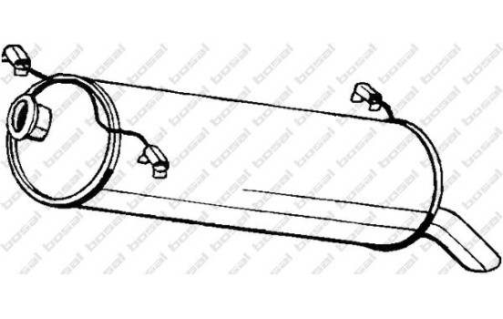 Silencieux arrière 135-715 Bosal