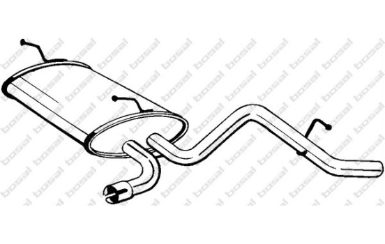 Silencieux arrière 141-007 Bosal