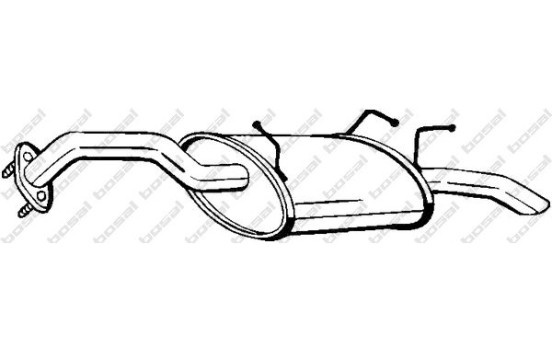 Silencieux arrière 145-105 Bosal
