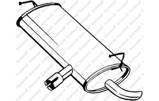 Silencieux arrière 145-203 Bosal