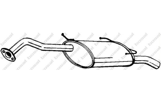 Silencieux arrière 145-221 Bosal