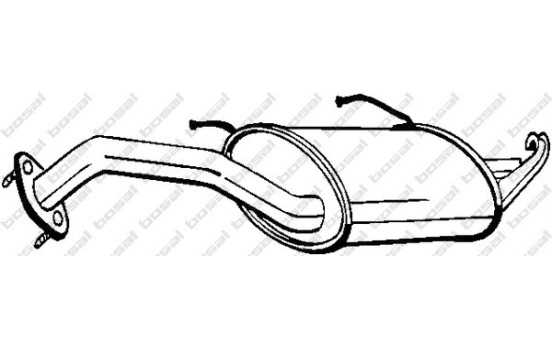 Silencieux arrière 145-389 Bosal