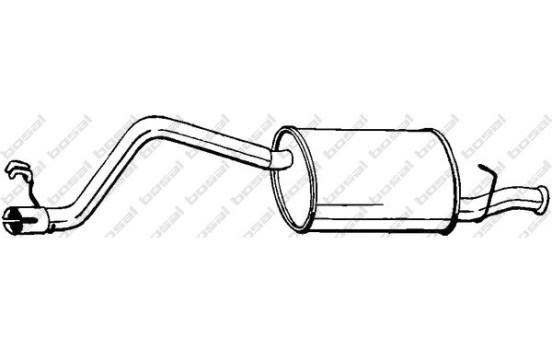 Silencieux arrière 148-035 Bosal