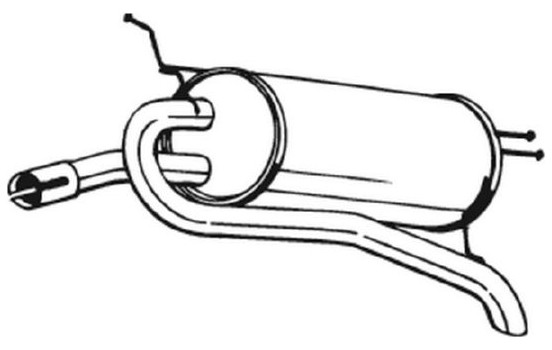 Silencieux arrière 148-077 Bosal, Image 2