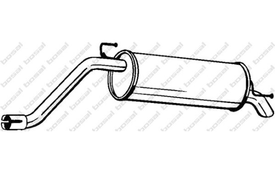 Silencieux arrière 148-165 Bosal