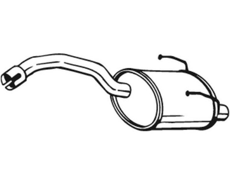 Silencieux arrière 148-187 Bosal