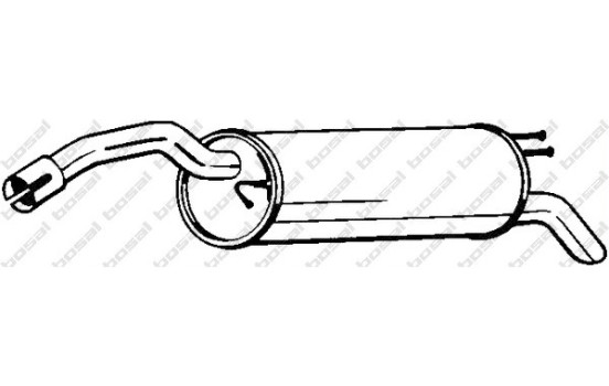 Silencieux arrière 148-345 Bosal