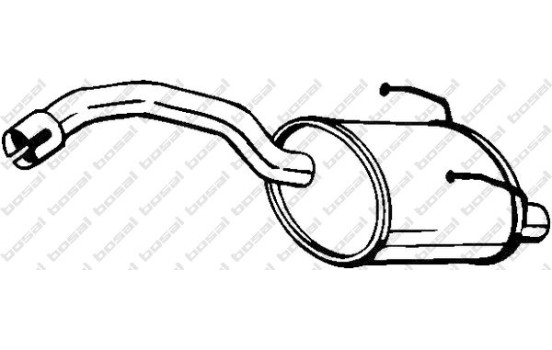 Silencieux arrière 148-355 Bosal