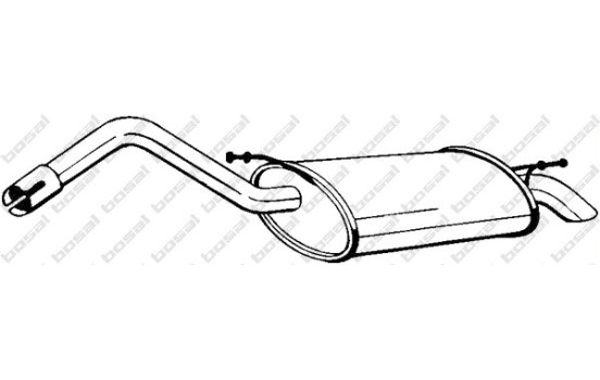 Silencieux arrière 154-065 Bosal
