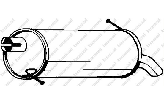 Silencieux arrière 154-323 Bosal