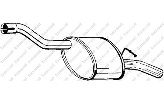 Silencieux arrière 154-325 Bosal