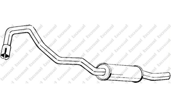Silencieux arrière 154-351 Bosal