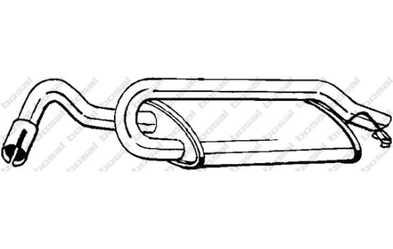 Silencieux arrière 154-939 Bosal, Image 2