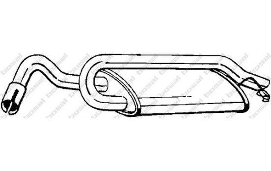 Silencieux arrière 154-939 Bosal