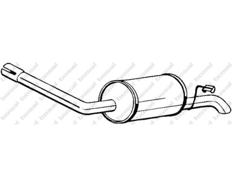 Silencieux arrière 154-971 Bosal