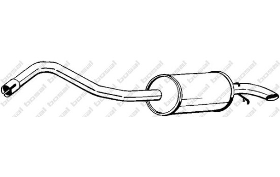 Silencieux arrière 154-979 Bosal