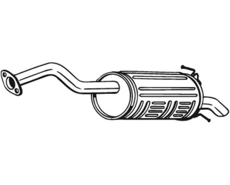 Silencieux arrière 163-055 Bosal